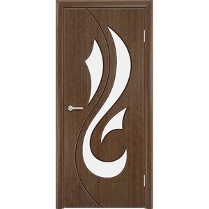 Дверное полотно МДФ шпон орех Сотовый заполнитель 550х1900 мм Матовое Содружество Орхидея