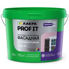 Краска фасадная Лакра Prof It основа А 14 кг