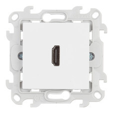 Розетка HDMI Simon 24 Harmonie встраиваемая белая (2411094-030)