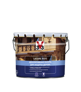 Антисептик V33 Лазурь классическая на водной основе скандинавская сосна 10 л