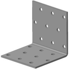 Уголок крепежный усиленный оцинкованный 60x60x60x2 мм