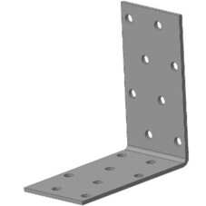 Уголок крепежный усиленный оцинкованный 80x80x40x2 мм