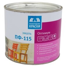 Эмаль ПФ-115 алкидная универсальная атмосферостойкая Ленинградские Краски Оптимум зеленая глянцевая 1,9 кг