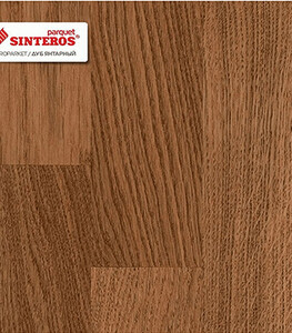 Паркетная доска Sinteros дуб янтарный 2,66 кв.м 13 мм однополосная