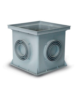 Дождеприемник REDI/Europlas (5242) 400х400х400 мм пластиковый серый