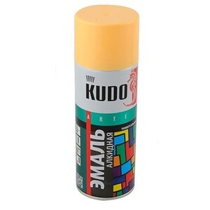 Эмаль аэрозольная акриловая универсальная Kudo Silver Finish KU-1026.1 серебро металлик 210 мл