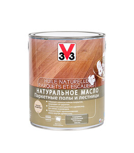 Масло V33 для лестниц и паркета бесцветное 2,5 л