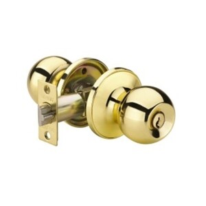 Ручка-защелка шар Булат ЗЩ 687 ET PB с ключом и фиксатором (золото)