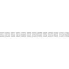 Плитка бордюр Kerama Marazzi 20x1,4 см Карандаш Бисер белый серебро
