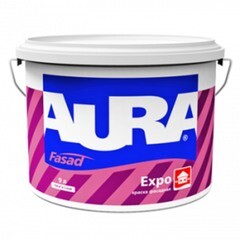 Краска водно-дисперсионная фасадная Aura Fasad Expo 9 л