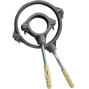 Хомут сантехнический Синикон 50 мм оцинкованная сталь со шпилькой и дюбелем