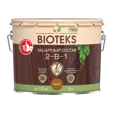 Антисептик Текс Bioteks 2-в-1/3-в-1 для дерева вишня 9 л