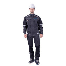 Куртка рабочая ГК Спецобъединение Турбо Safety 52-54 рост 182-188 см темно-серая/черная