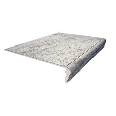 Керамогранит Kerama Marazzi Ступень фронтальная Терраса серый противоскользящий 402х300х8 мм