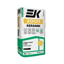 Клей для плитки и керамогранита ЕК 2000 Keramik (класс С0) 25 кг