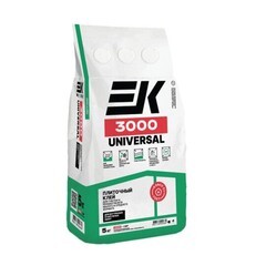 Клей для плитки и керамогранита ЕК 3000 Universal универсальный 5 кг
