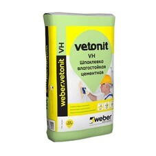Шпаклевка полимерная Weber Vetonit VH финишная белая 20 кг