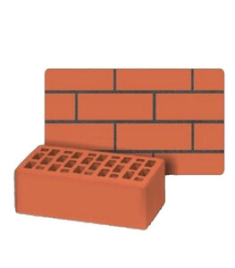 Кирпич облицовочный пустотелый красный М150 250х120х88 мм 1,4NF Воротынск