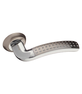 Ручка дверная Palladium City A Bruno M SN/CP круглая розетка (хром)