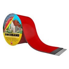 Лента самоклеющаяся Nicoband красная 3 м х 7,5 см