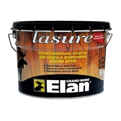 Средство для защиты и декоративной отделки дерева Lasure Elan орегон 9л