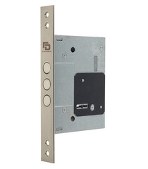 Замок врезной Palladium 0257L SN для входной двери никель 5 ключей