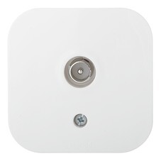 Розетка телевизионная Legrand Quteo накладная белая (782215)