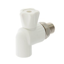 Кран PP-R, шаровый, для радиатора, угловой, 20ммх1/2", (шт.)