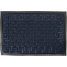 Коврик грязезащитный Чешуя ПВХ, чёрный, 40х60см, (шт.)