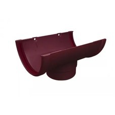 Воронка желоба Grand Line Классика пластиковая d120/90 мм бордовый RAL 3005