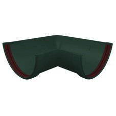 Угол желоба Grand Line Классика пластиковый d120 мм 90° зеленый RAL 6005