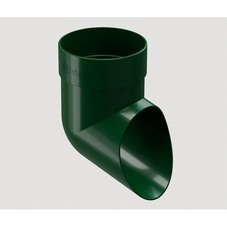 Колено стока Docke Standard пластиковое d80 мм зеленое RAL 6005