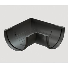 Угол желоба универсальный Docke Standart пластиковый d120 мм 90° RAL серый RAL 7024