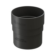 Муфта водосточной трубы Docke Standard пластиковая d80 мм серый