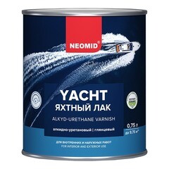 Лак яхтный Neomid алкидно-уретановый глянцевый 0,75 л