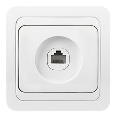 Розетка встраиваемая Smartbuy Марс компьютерная RJ-45 одинарная белая SBE-02w-S1-RJ