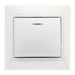Выключатель встраиваемый Smartbuy Венера одноклавишный с подсветкой белый SBE-01w-10-SW1-1-c