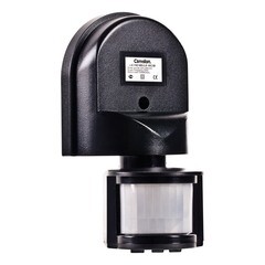 Датчик движения Camelion LX-16C-Bl 180 гр электронный сенсор включения освещения черный (6451)