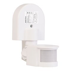 Датчик движения настенный Smartbuy 1200 Вт IP44 180 градусов до 12 м от 5 сек до 9 мин инфракрасный (sbl-ms-008)