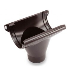 Воронка желоба GLC PVC коричневый RAL 8019