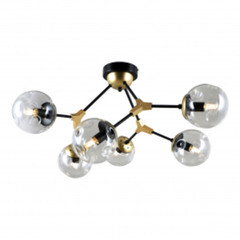 Люстра Rivoli LOFT Parte P6 (5044-306) E14 40 Вт черный/ золото