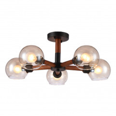 Люстра Rivoli LOFT Agerola P5 (5046-205) E14 60 Вт черный/ дерево