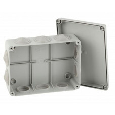 Коробка распаячная Эра открытой установки 150х110х70 мм 10 вводов IP55 KORv-150-110-70-10g Б0047265