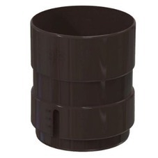 Муфта трубы GLC PVC коричневый RAL 8019