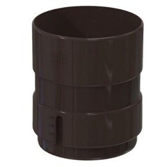 Муфта трубы GLC PVC коричневый RAL 8019