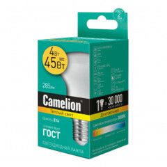 Лампа светодиодная Camelion 4 Вт E14 Р39 285 Лм 3000К 220 В (13353)