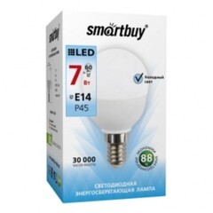 Лампа светодиодная Smartbuy 7 Вт 4000К E14 шар P45