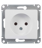 Розетка Systeme Electric Glossa встраиваемая белая без заземления (GSL000141)