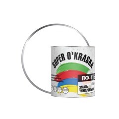 Эмаль ПФ-115 белая матовая super okraska 0,9 кг
