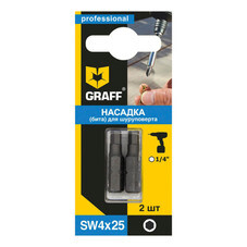 Бита SW4x25 мм Graff (2 шт.) 410425